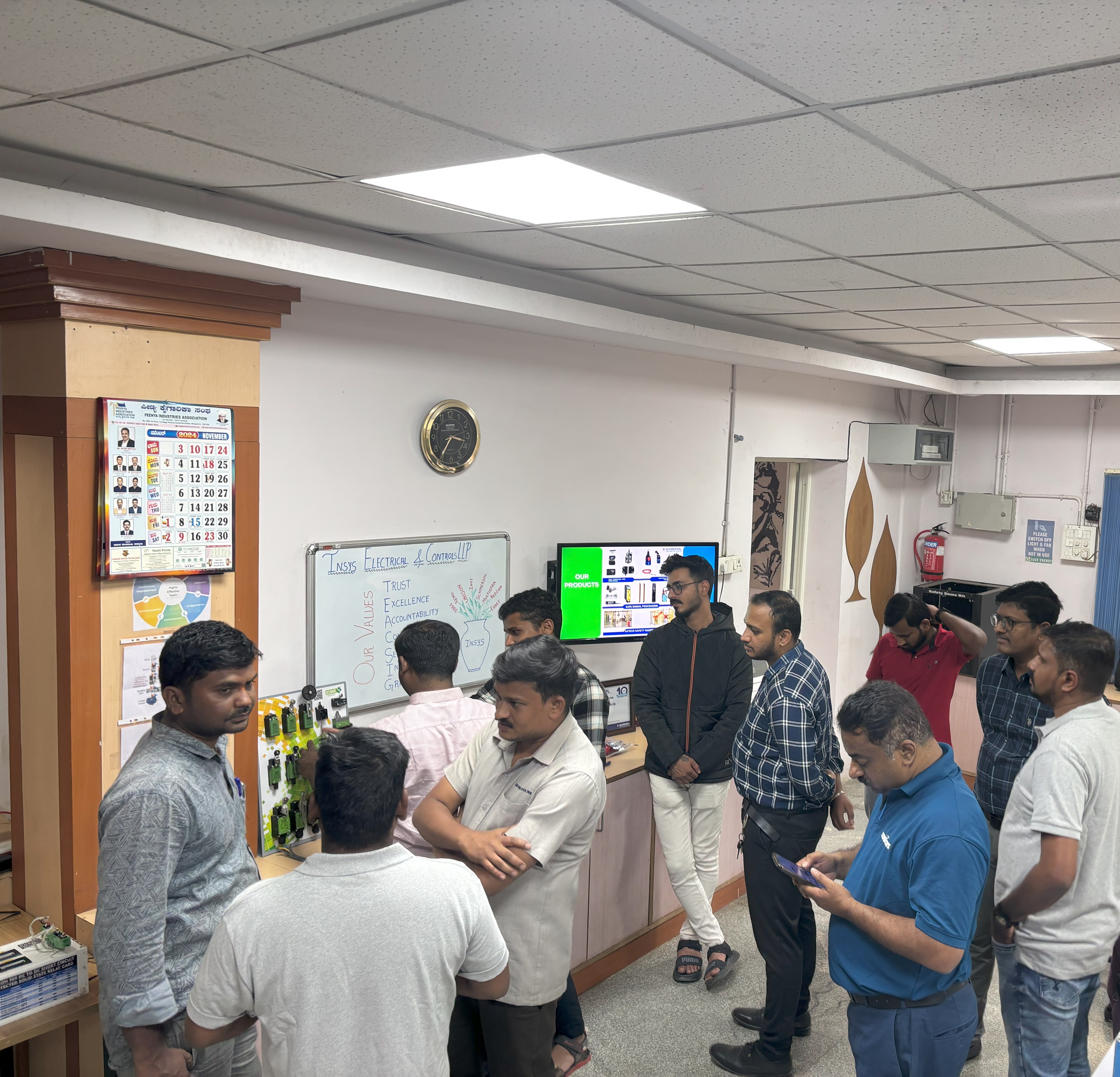INSYS showroom and product display