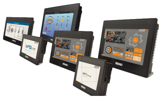 Renu FlexiPanel HMI touchscreen operator panels in three sizes