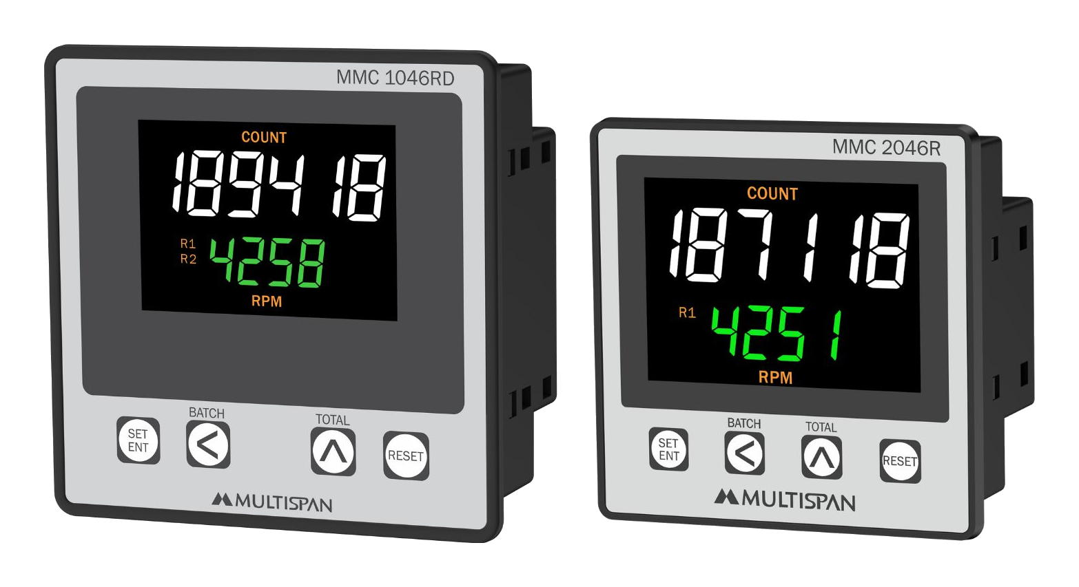 Multispan — Counters & RPM meters